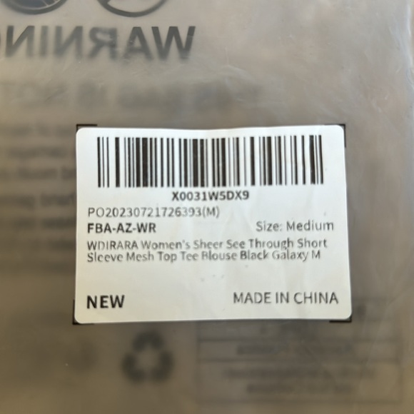 Women's Glitter Sheer See Through Short Sleeve Mesh Top Tee Blouse. Brand new. - Picture 5 of 5